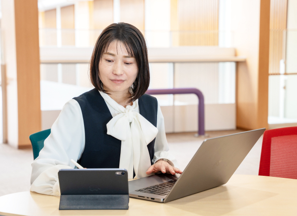 POINT02：科目最終試験のオンライン受験イメージ